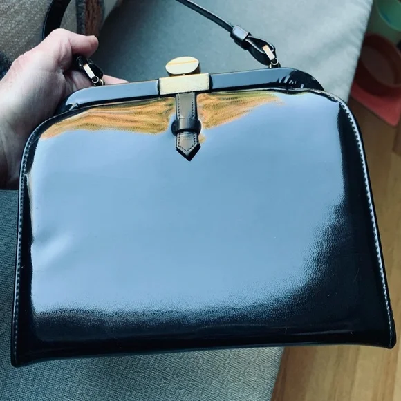 Vintage patent leather bag - Picture 1 of 10